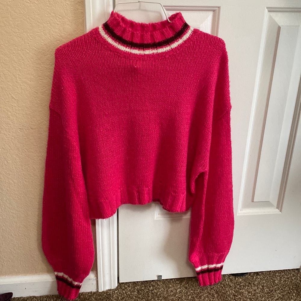 Pink Turtle Neck Sweater